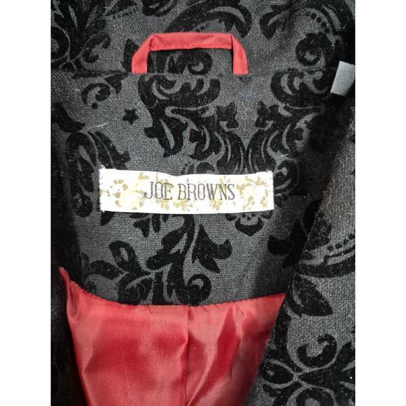 Joe Browns Black Brocade Jacket Coat Red lining NWOT Plus Sz 28 NWOT - Picture 4 of 7
